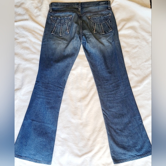 Vintage Polo Ralph Lauren Maddy Torn Jeans Y2K Great Condition Floral Design S27 - Picture 9 of 14